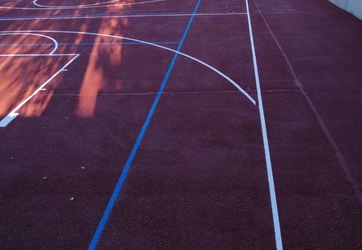 Traçage terrain de basketball
