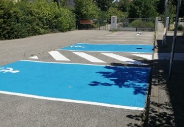 traçages places de parking PMR