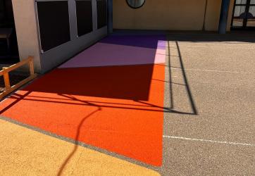 applats de couleurs dans une école sur Brignais 69 Rhone