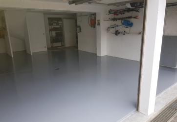 Application d'une résine de sol dans un garage , Savoie 73