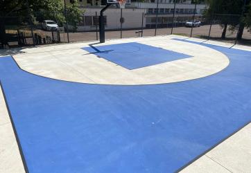 Traçage d'un terrain de basket-ball 3x3  à Lyon 69 + coloration