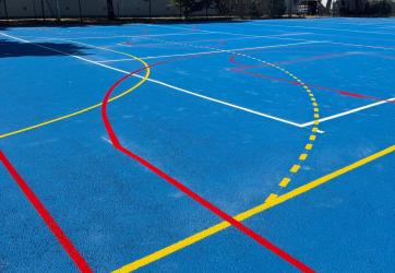 coloration terrain multisport Decines 69