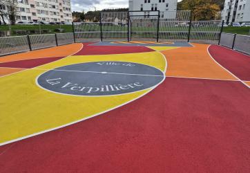 coloration d'un terrain multisport