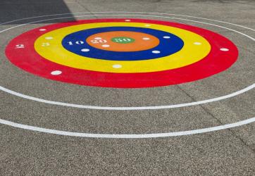 Création de marquage d'un système solaire dans une école, Saint-Pierre-de-Chandieu 69