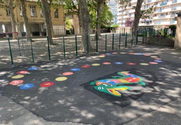 marquages au sol de jeux éducatifs