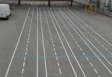 Traçage de couloirs de course