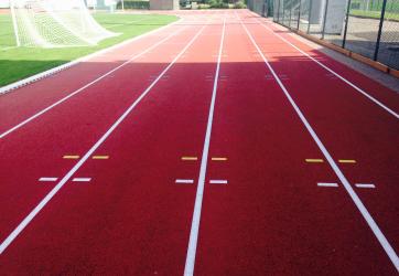 Traçages piste athlétisme sol synthetique