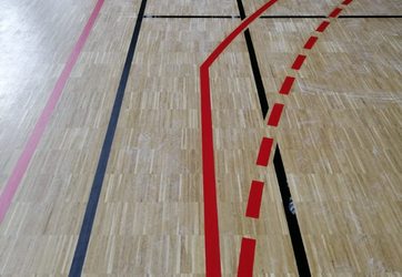Traçage terrain de badminton