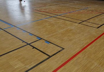 Traçage terrain de badminton