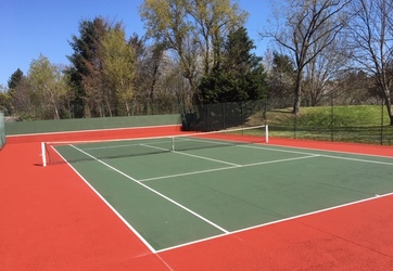 Rénovation d'un terrain de tennis