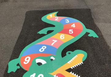 Crocodile en thermocollé