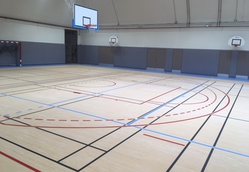Traçage terrain de badminton