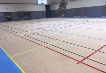 Traçage terrain de badminton
