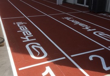 Traçage couloirs athlétisme