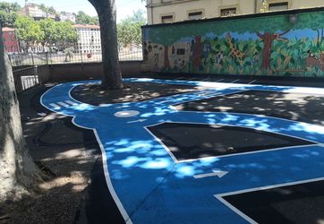traçage d'une piste cyclable