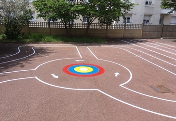 Marquages aux sols d'aires de jeux (routes)