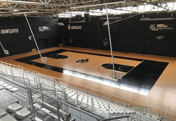 mise en peinture de zone de basket gymnase à CERGY