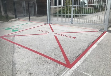 Traçage accès pompiers 