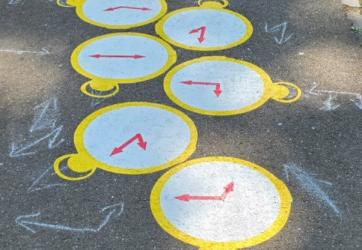 traçage d'une marelle spécifique 