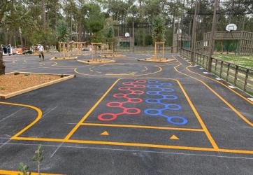 Marquage au sol de jeux multisports