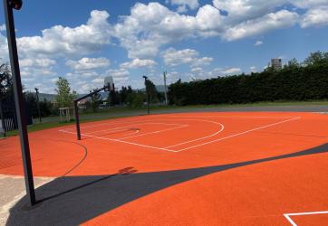 marquage et coloration de terrains de basket ball 3x3