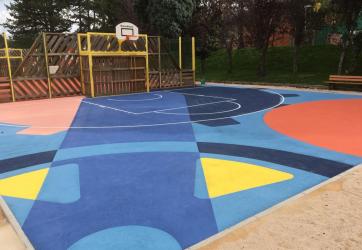 Marquage d'un terrain de basket 3x3 St Etienne (42)
