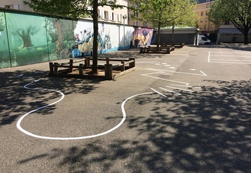 Traçage d'un parcours ludiquepour enfants