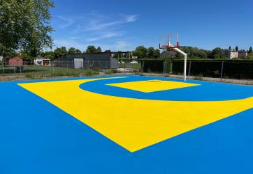 Réalisation d'un terrain de Basket ball 3X3, Bourg en Bresse 01