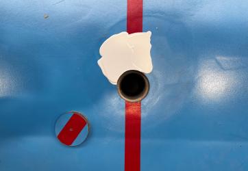 réparation sol gymnase en résine coulée - phase 1
