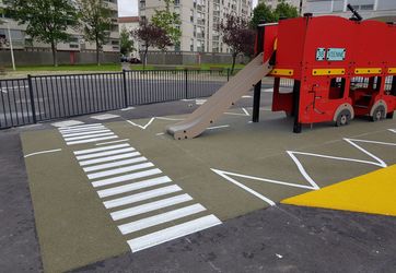 Marquages aux sols d'aires de jeux