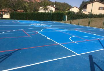 Traçage d'un terrain multisport St Etienne , 42