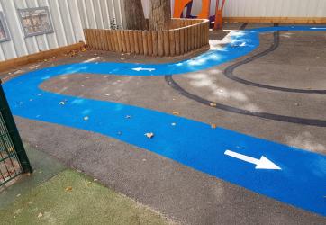 Traçage d'un circuit pour une crèche (Lyon 9)