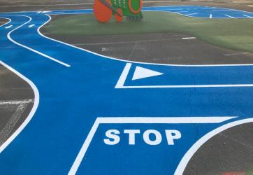 Traçage d'un circuit vélo pour une école (région EST)