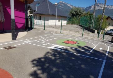 Traçage d'un circuit vélo pour une école (Barberaz - 73)