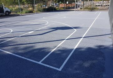Traçage d'un terrain de Basketball Lyon 2 