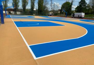 Traçage d'un terrain de Basketball 3x3 