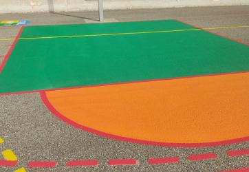 Traçage d'un terrain multisport , Vaulx-en-Velin