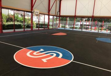 Traçage d'un terrain multisport 
