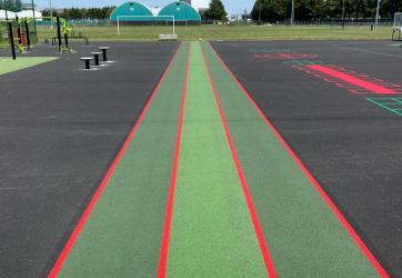 Traçage d'une piste + coloration de 3 couloirs