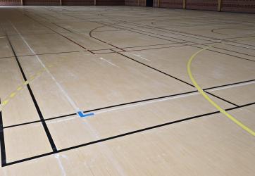 traçage de terrains de badminton