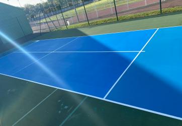 Traçage et coloration d'un mini tennis
