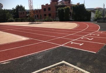 Traçage piste d'athlétisme lyon