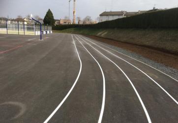 Traçage couloirs athlétisme