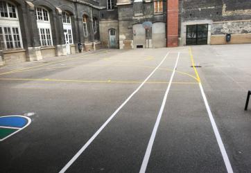 Traçage sportif école