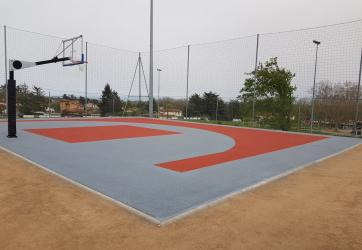 Dalle de sol sport extérieur  Basketball, Tennis, Volleyball, Multisp 