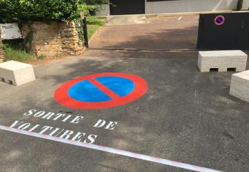 implantation picto d'interdiction