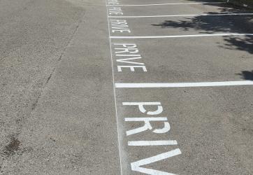 Marquage au sol parking Rhône