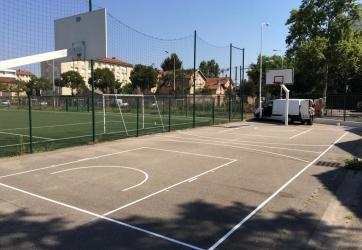 Traçage terrain sportif extérieur