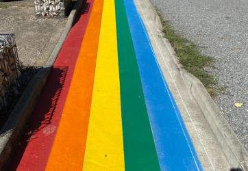 coloration d'une allée pour école maternelle