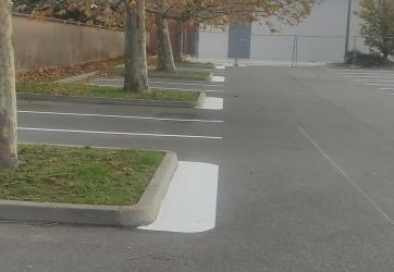 Marquage au sol d'un parking Lyon 69